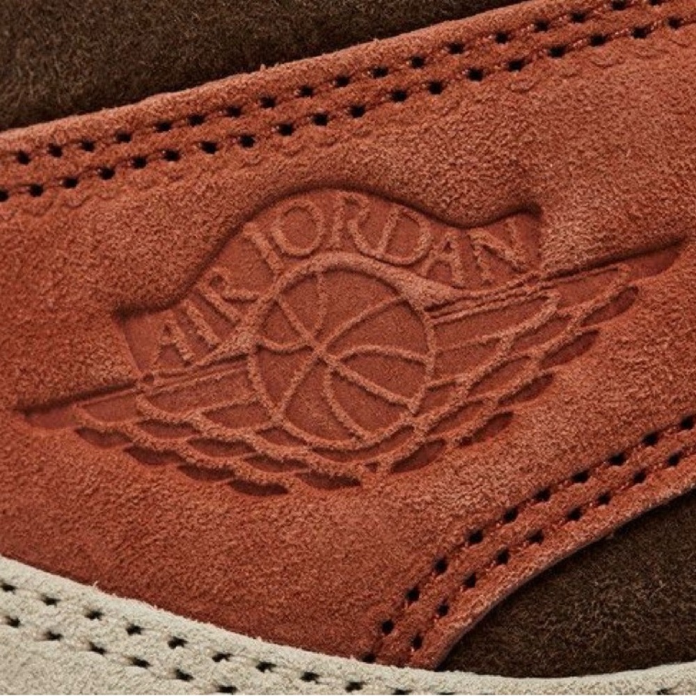 Jordan  Suede Brown and Tan Sneakers